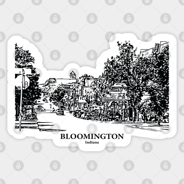 Bloomington - Indiana Sticker by Lakeric